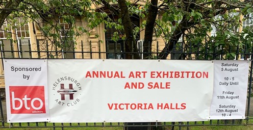 Helensburgh Art Club 70Th Annual Exhibition Banner