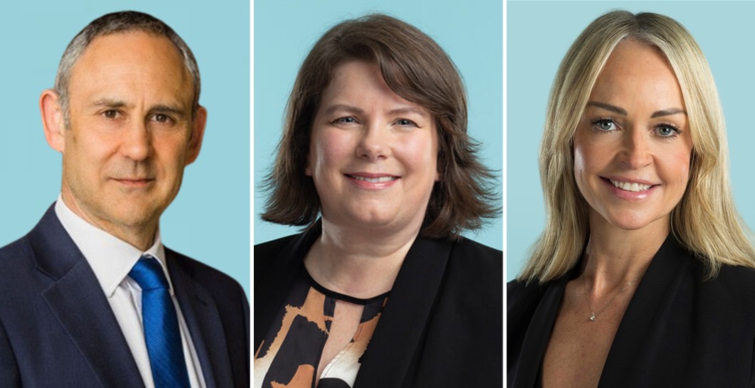 Keith Heddle of MI, Caroline Carr and Laura Salmond of BTO